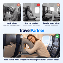 TravelPartner Inflatable Airplane Travel Pillow